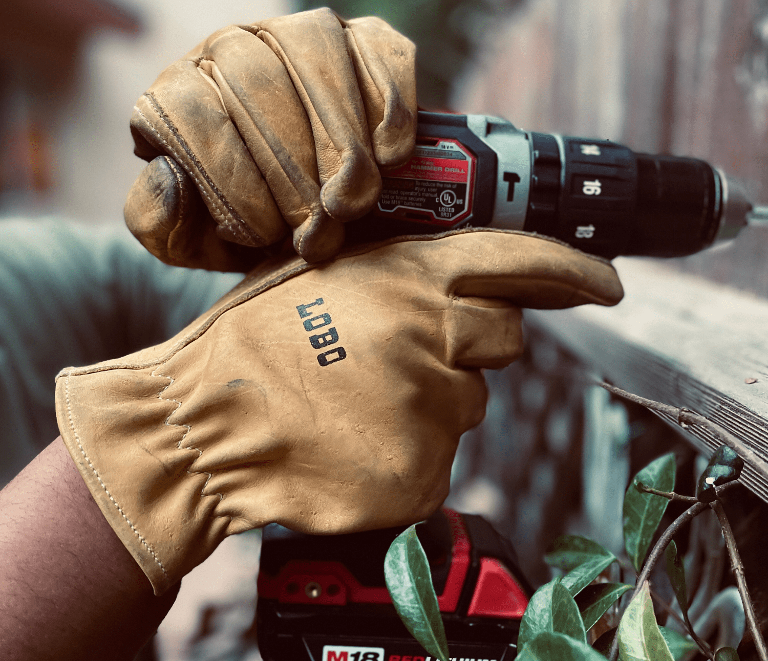 Cowhide Leather Work Gloves - Tough Durable Gloves Ideal for Farming, Landscaping, and General Labor