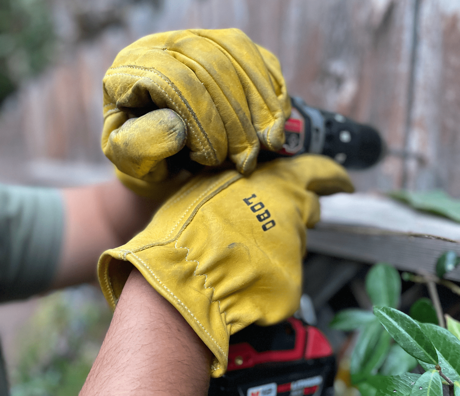 Guantes de Conductor de Cuero Amarillo (Lobo) - Cuero Vaqueta