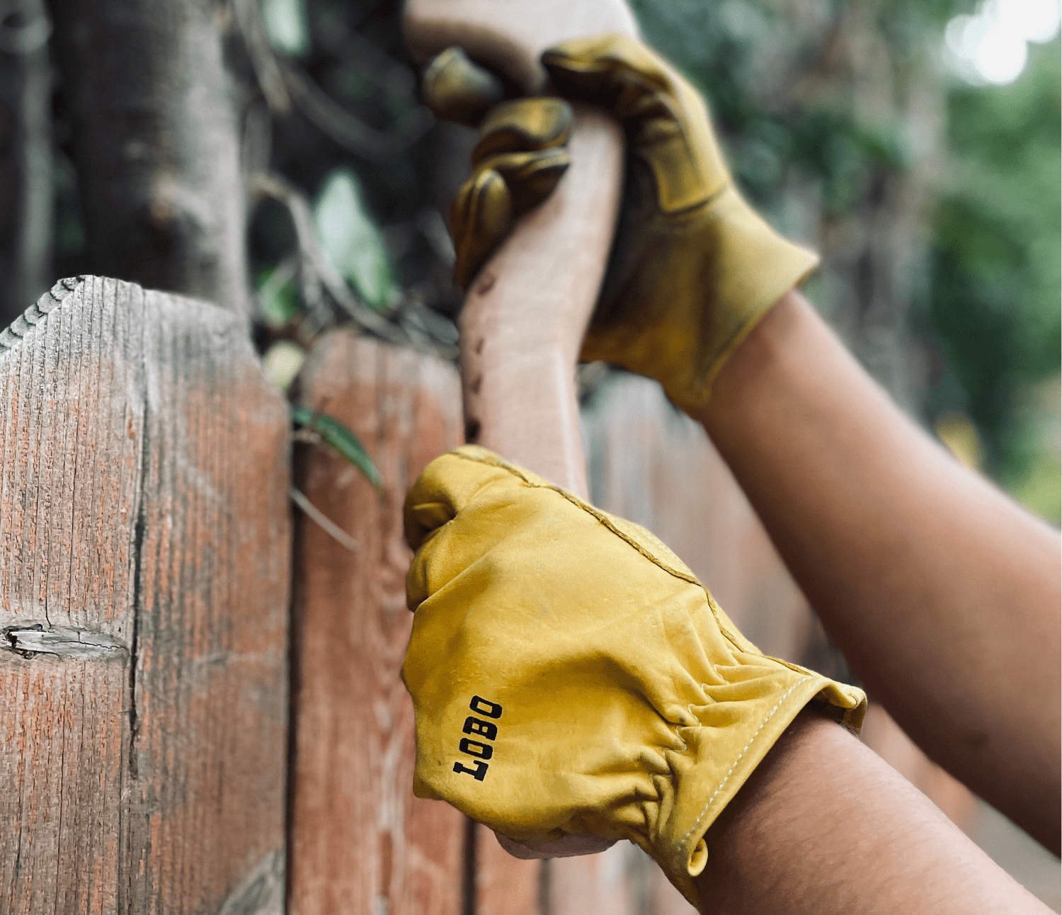 Guantes de Conductor de Cuero Amarillo (Lobo) - Cuero Vaqueta