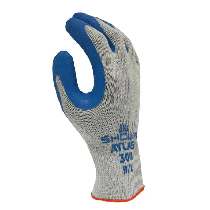 Showa Atlas 300 Work Gloves – Rubber Palm Grip Gloves for Farm & Harvest Crews