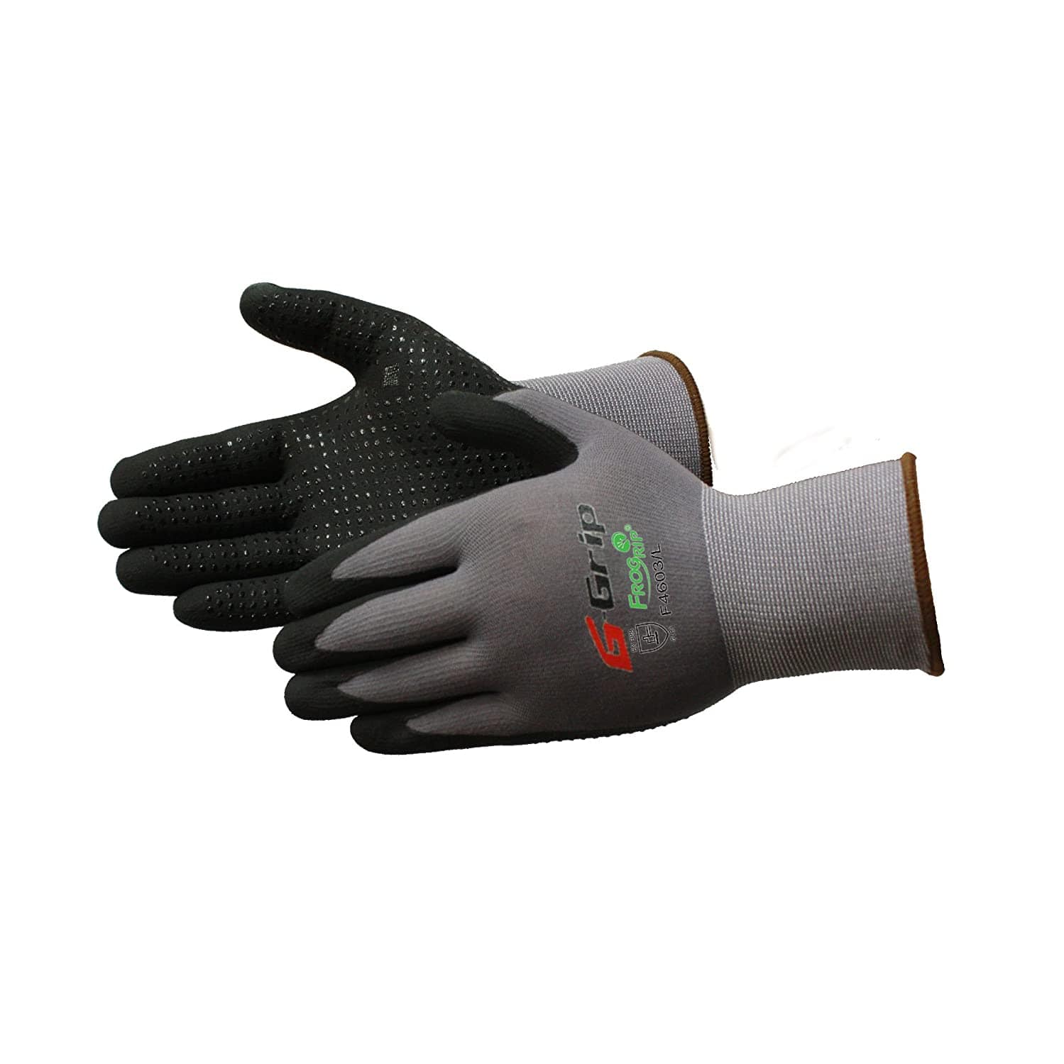 Nitrile Palm Coated Gloves With Dots -1 Pair