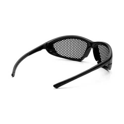 Safety Glasses Black Wire Mesh - Trifecta - Pyramex SB74WMD