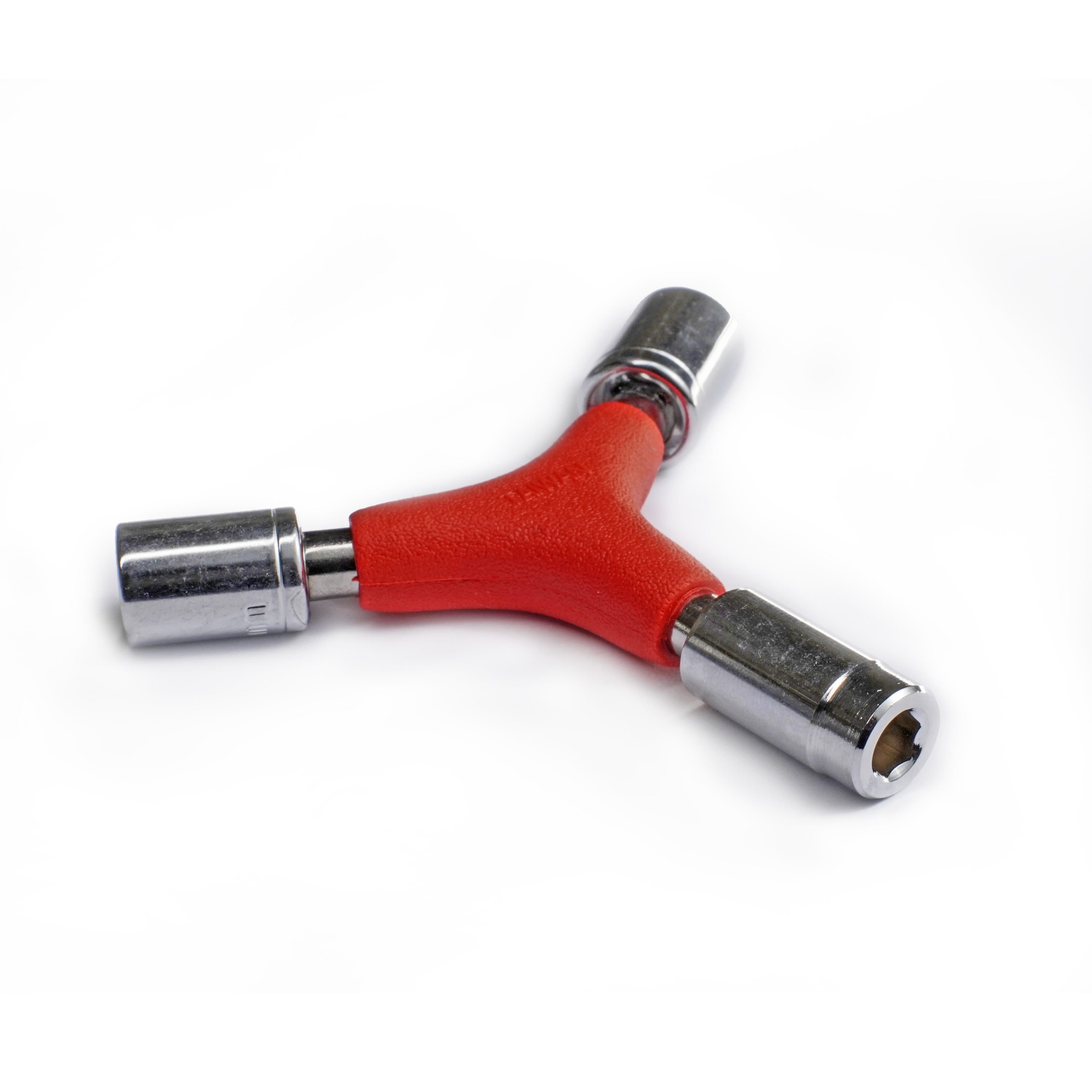 3 Way Mini Wrench 10 mm, 11 mm,  Socket With Magnetic Bit Holder